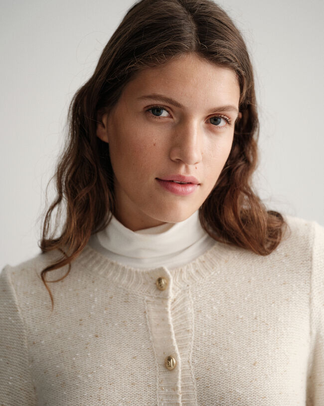 Sparkling crewneck cardigan