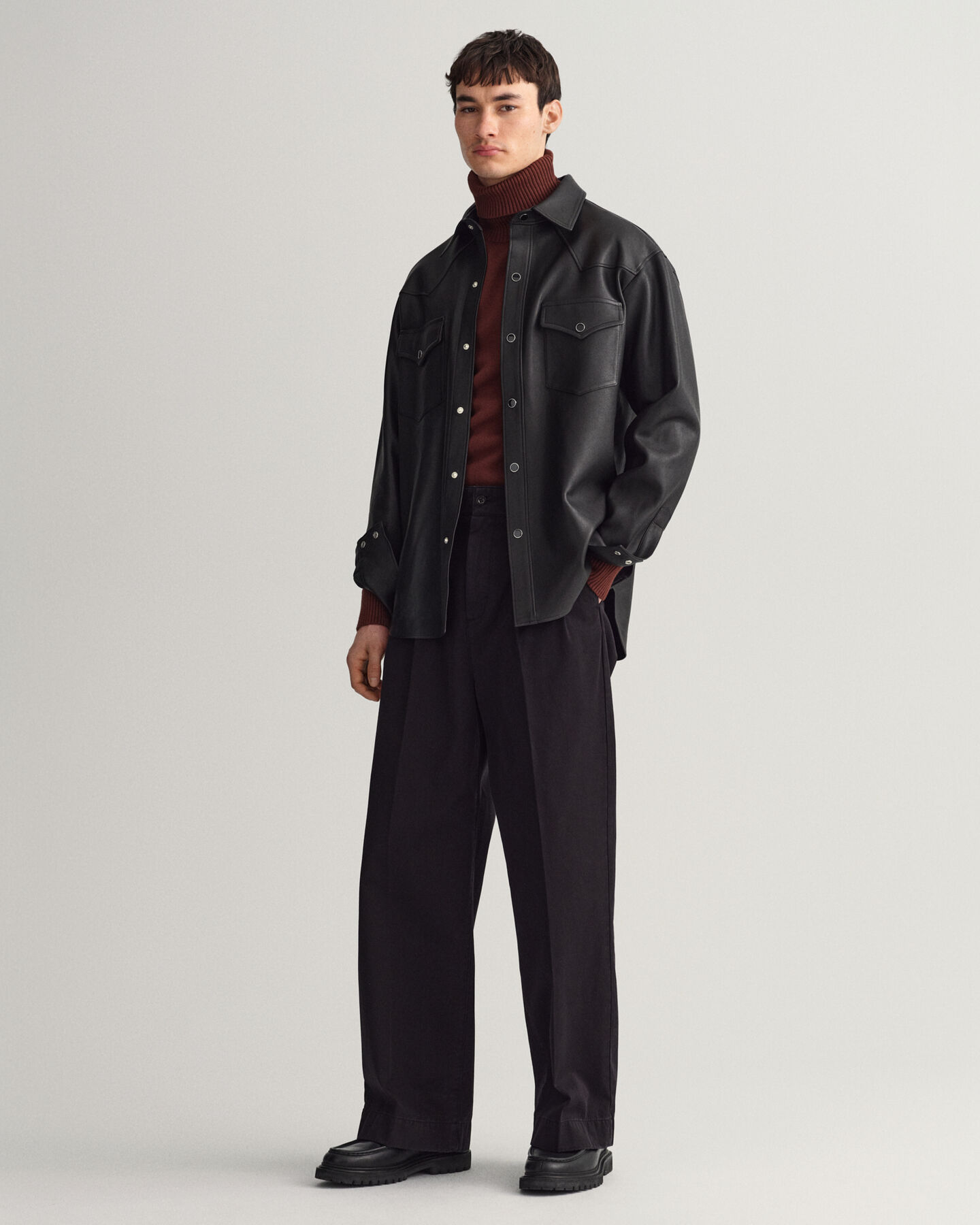 Relaxed fit Rodeo læderskjorte