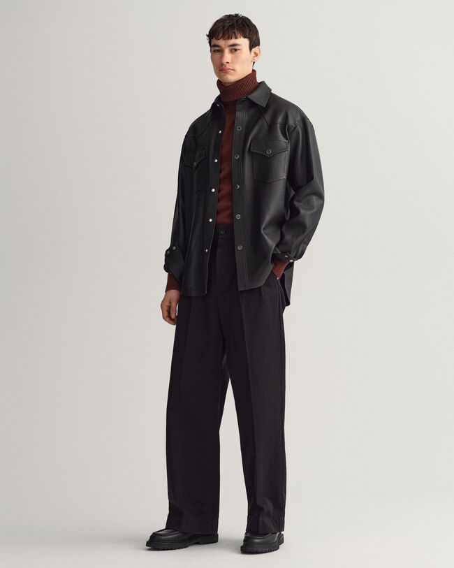 Relaxed fit Rodeo læderskjorte