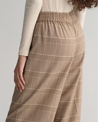 Relaxed fit pull-on bukser med tern