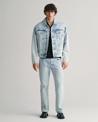 &Aring;ben strikket polosweater