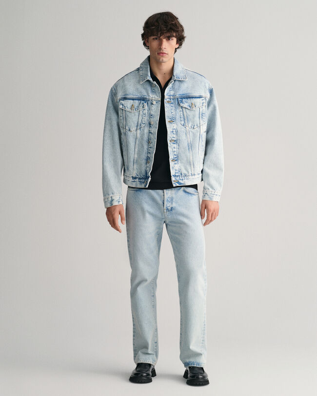 &Aring;ben strikket polosweater