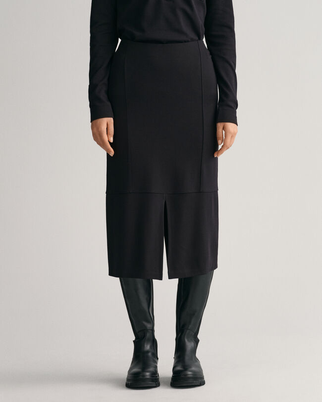 Slim fit jersey nederdel