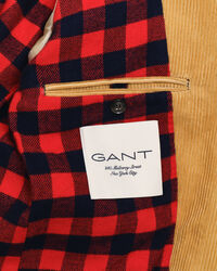 Regular fit blazer i jernbanefløjl