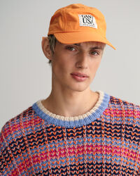 Tekstureret flerfarvet crewneck sweater