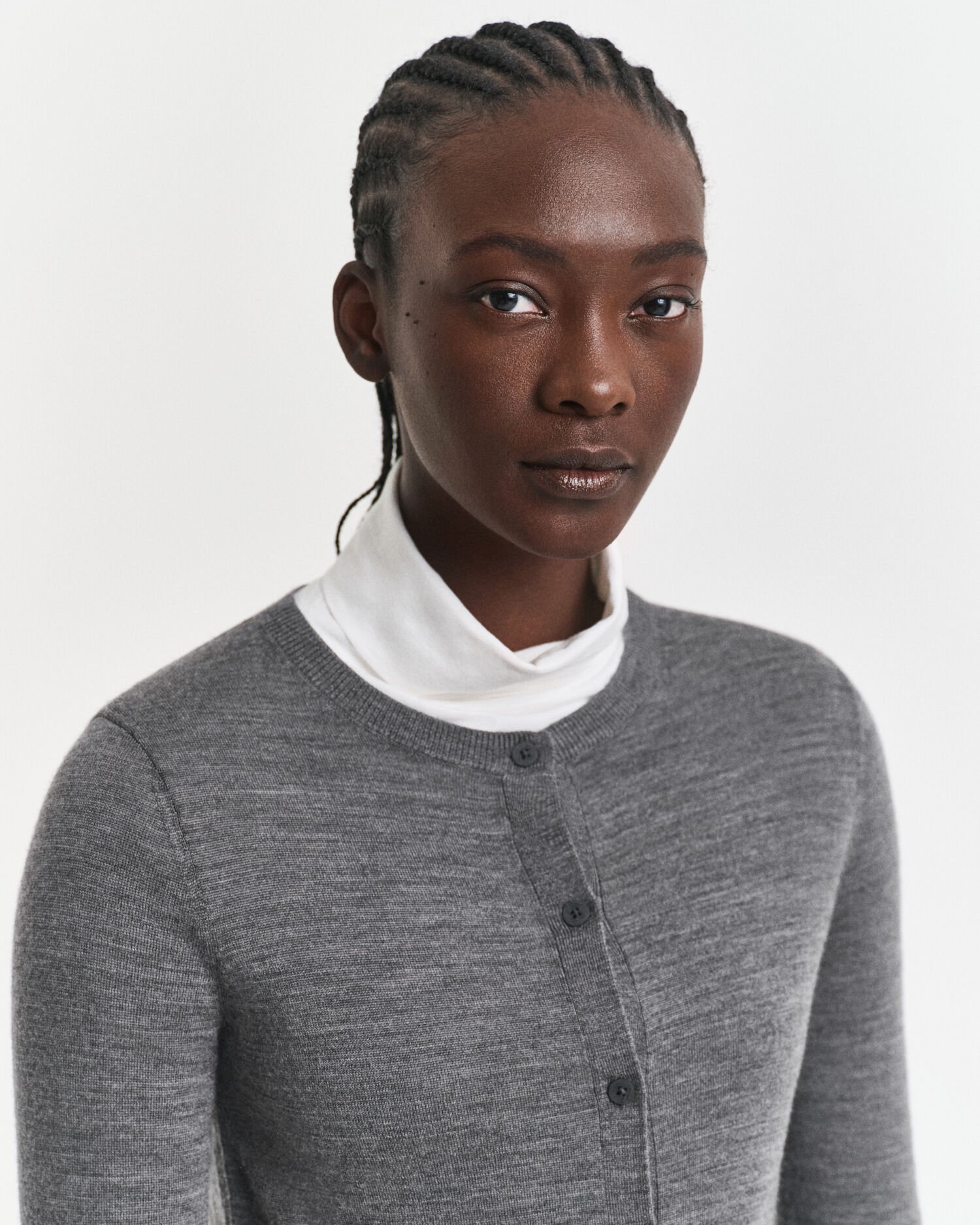 Cardigan af ekstra fin merinould