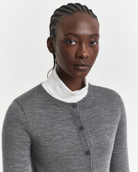 Cardigan af ekstra fin merinould