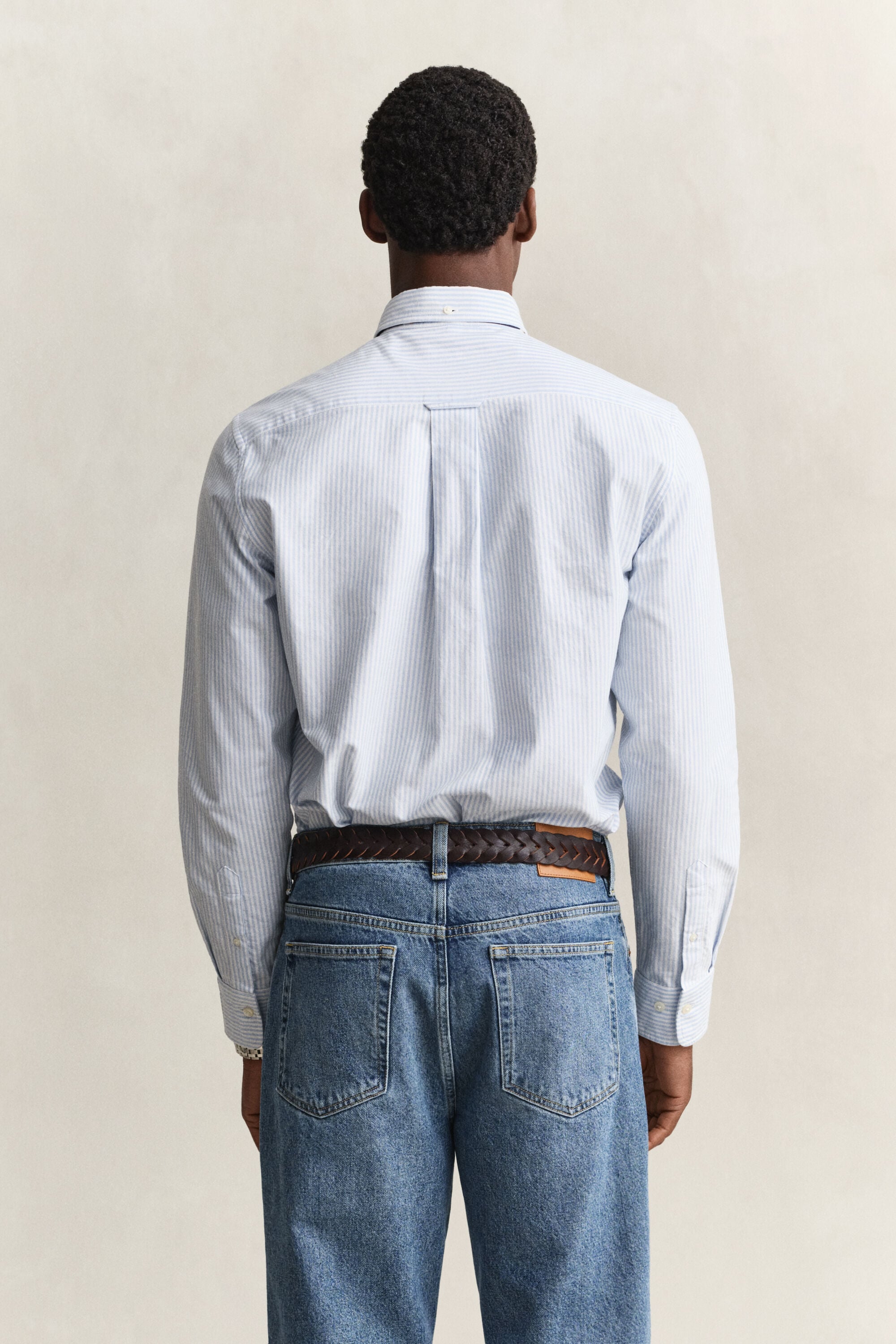 Classic Regular Oxford skjorte med striber