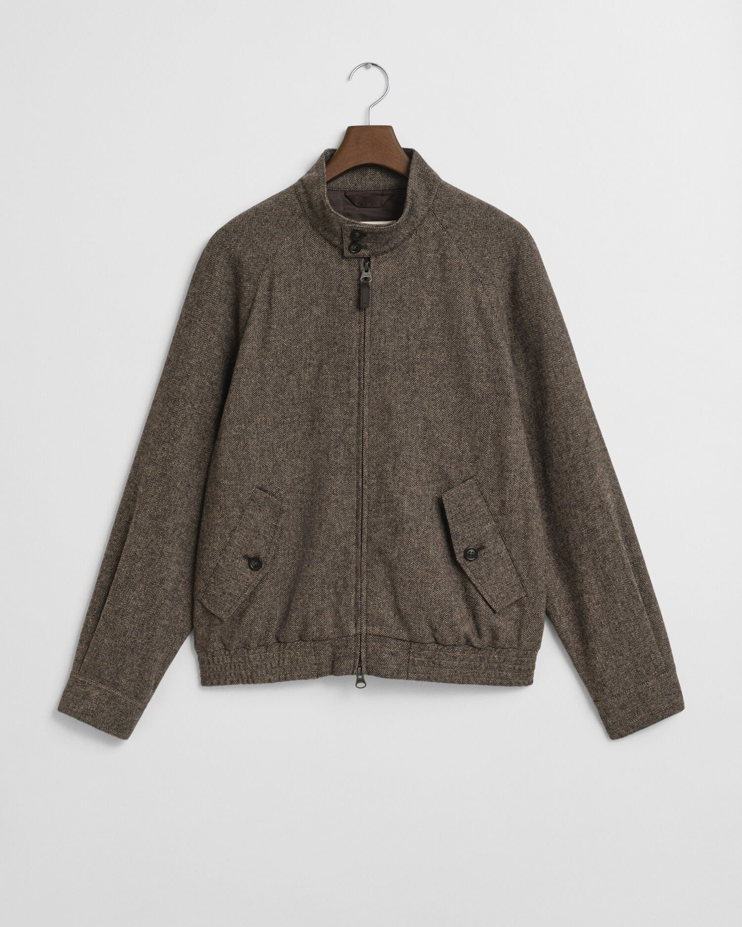 Harrington jakke i uldblanding