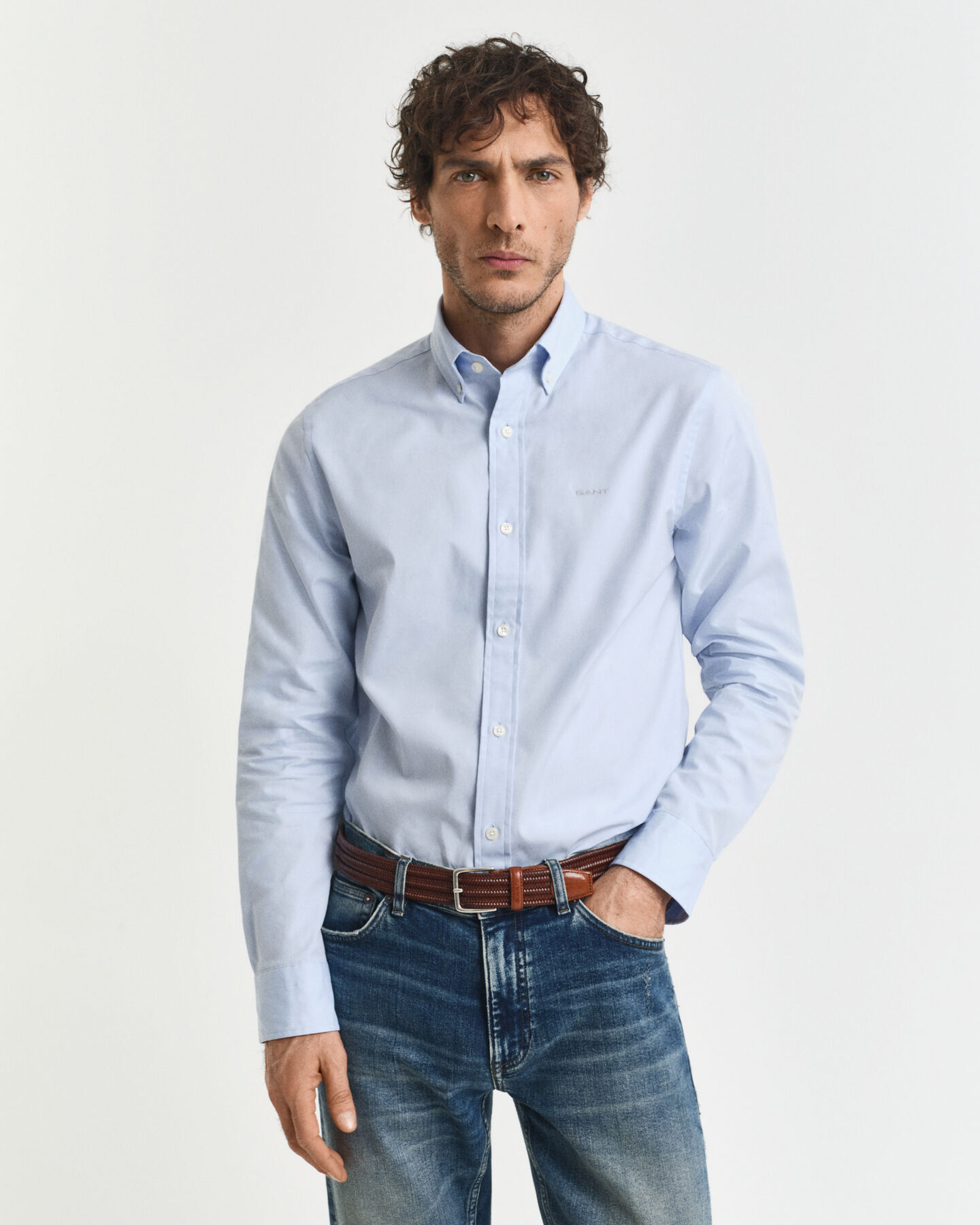 Regular fit pinpoint Oxford-skjorte