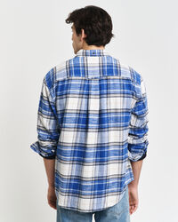 Relaxed fit ternet flannelskjorte