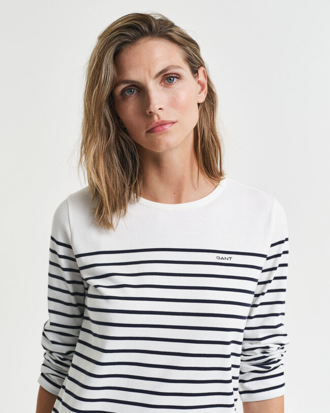 Breton kjole med crewneck