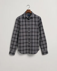 Slim fit ternet skjorte af twill