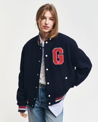 Varsity Jacket i uldblanding