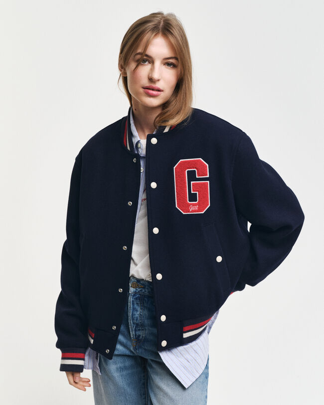 Varsity Jacket i uldblanding