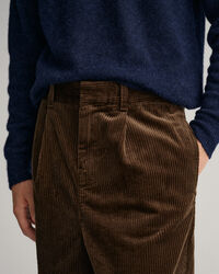 Brede Volume bukser af jernbanefløjl