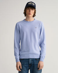 Crewneck sweater i ekstra fin lammeuld