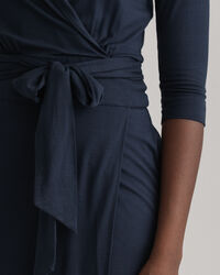 Jersey slå-om kjole