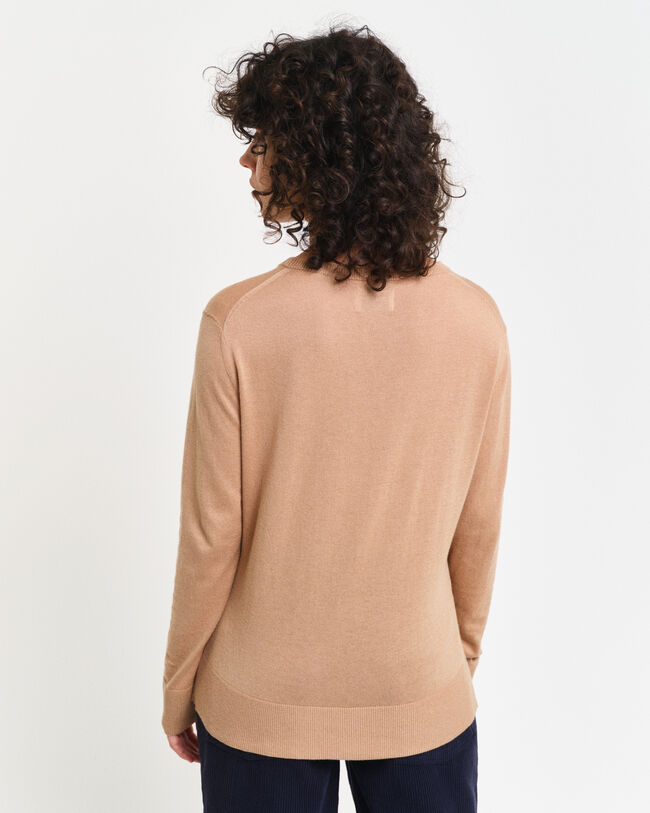 Fint strikket crewneck sweater