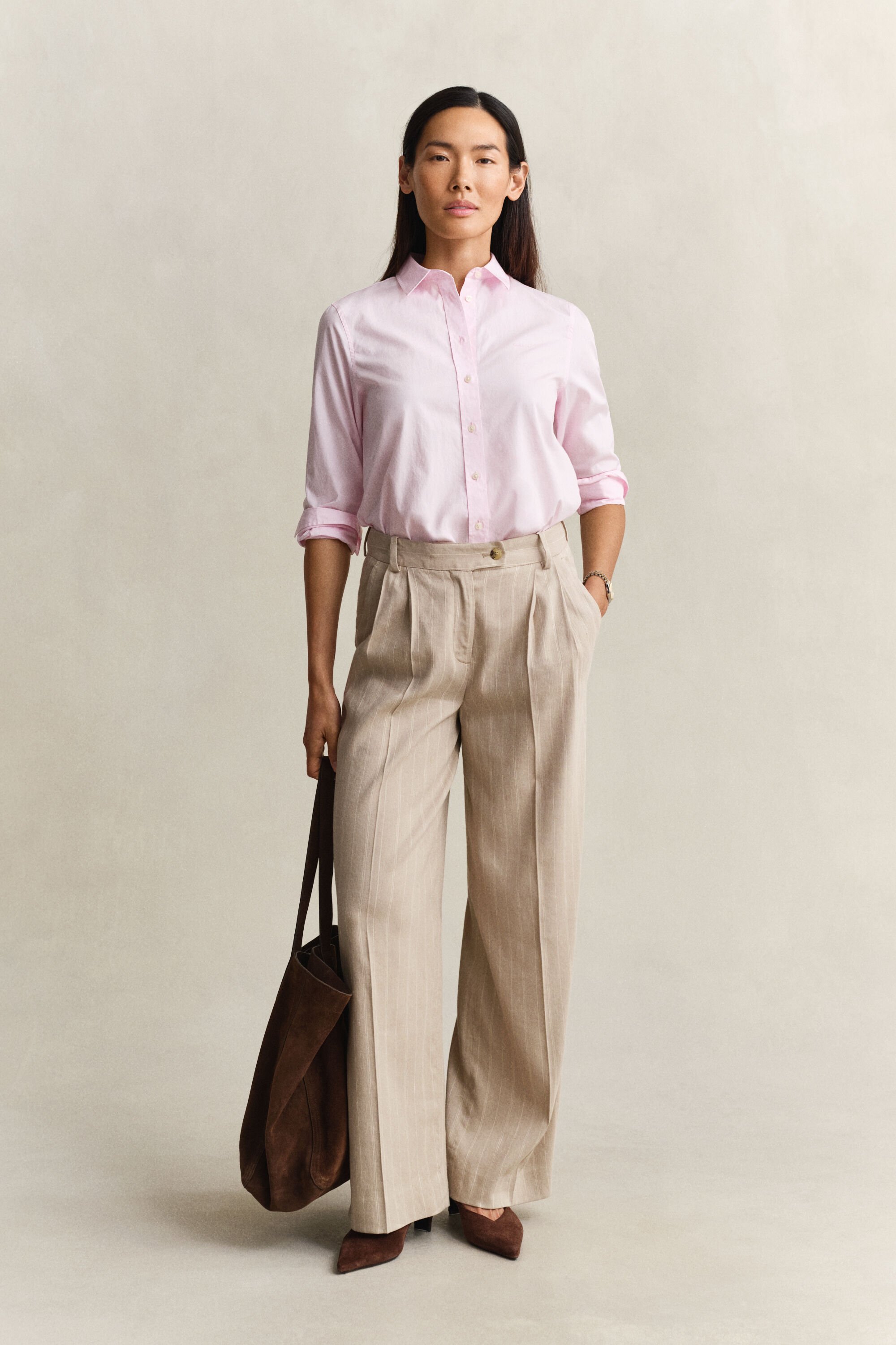 Regular fit klassisk poplin-skjorte