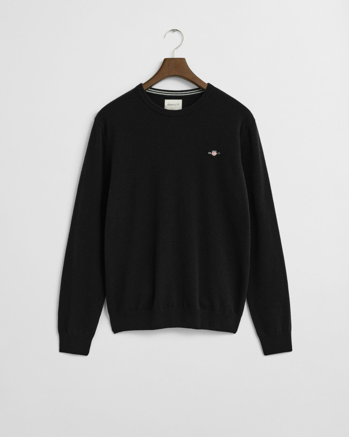 Crewneck sweater i ekstra fin lammeuld