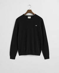 Crewneck sweater i ekstra fin lammeuld