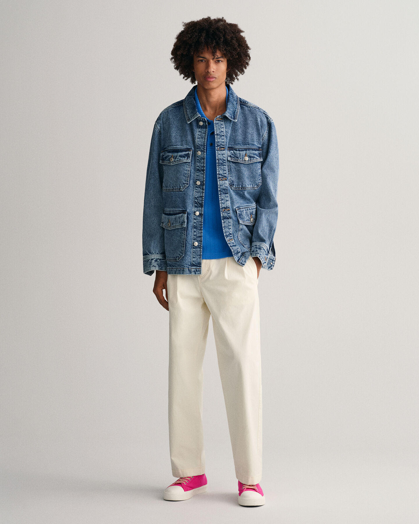 Drop-needle piqué poloskjorte