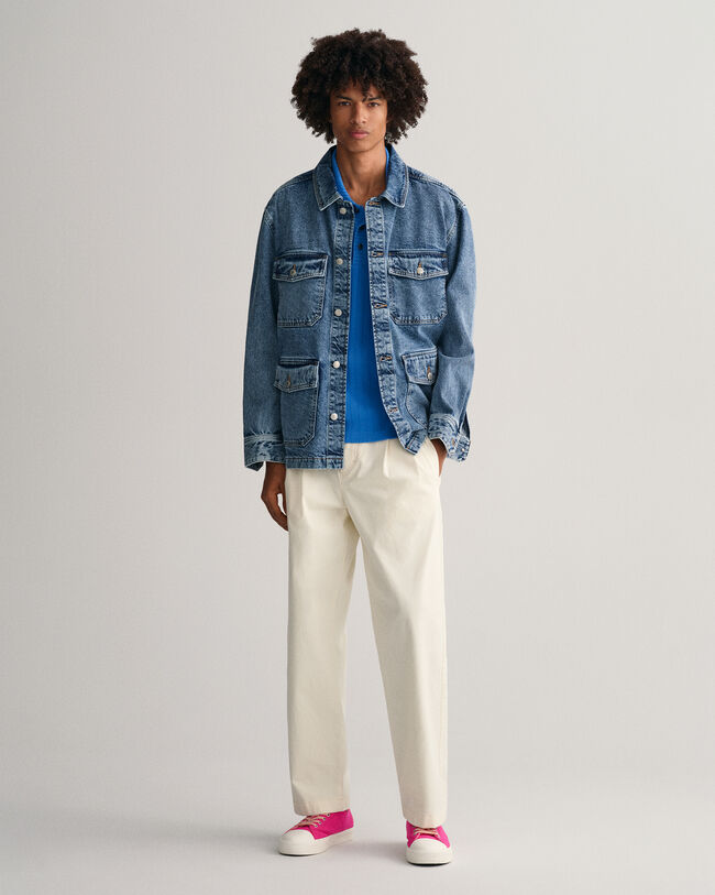 Drop-needle piqué poloskjorte