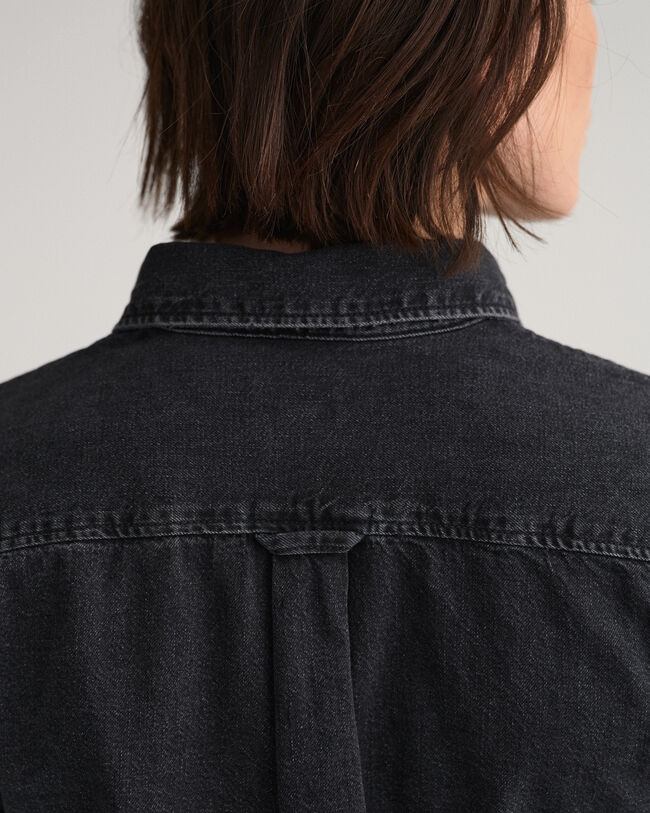 Regular fit denim-skjorte