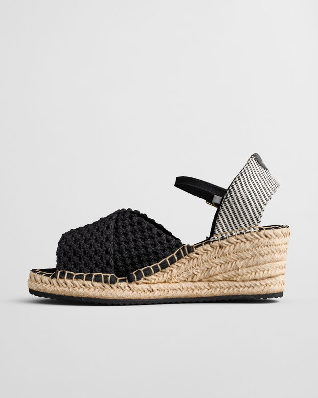 Luliza strikkede kile-espadriller