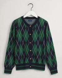 Argyle cardigan