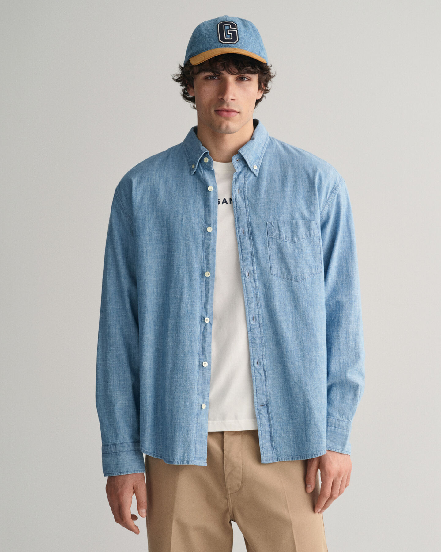 Relaxed fit Chambray skjorte