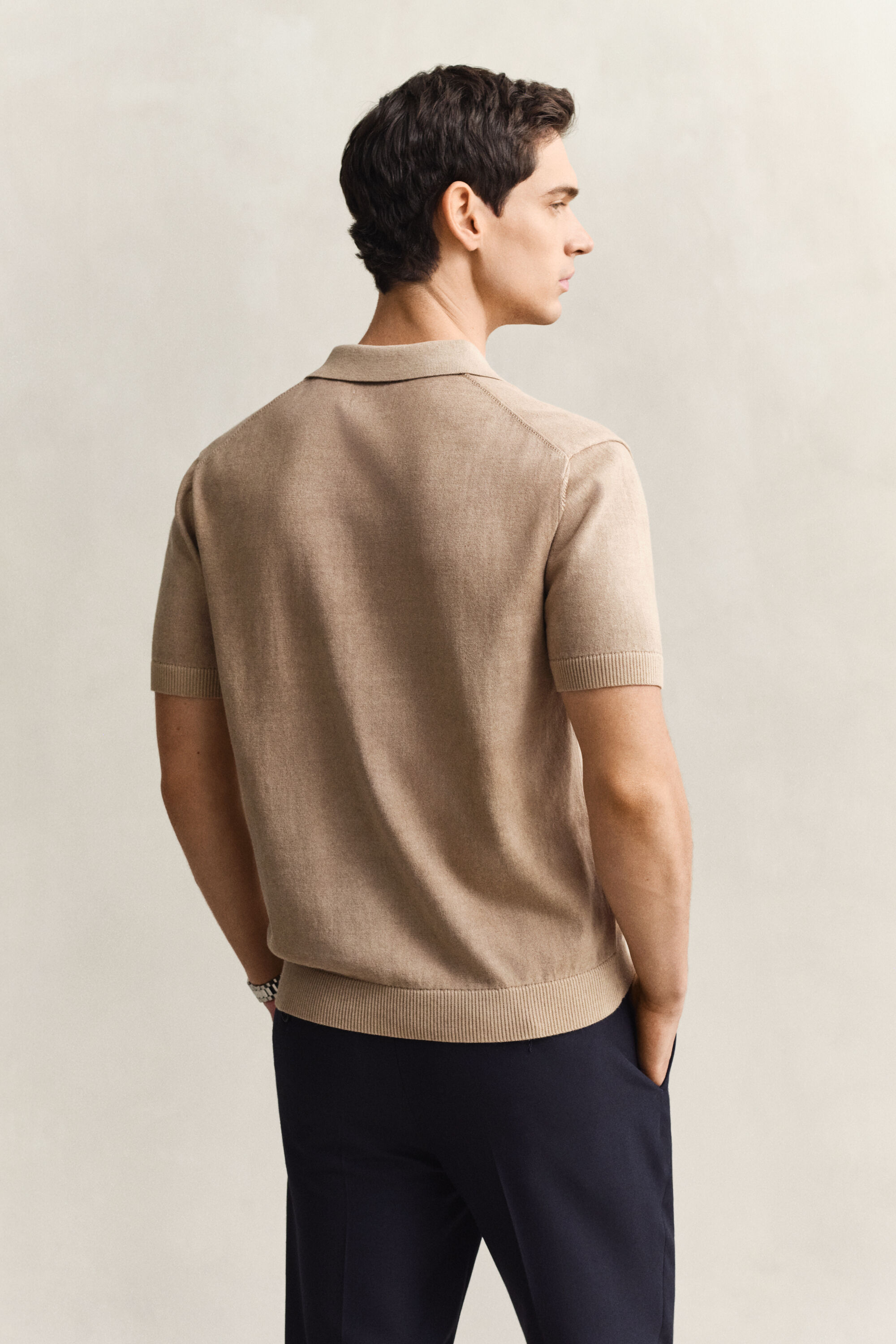 Sunfaded polosweater