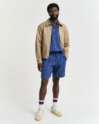 Relaxed fit kortærmet Resort skjorte af hør