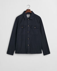 Regular fit overskjorte af bomuld og hør