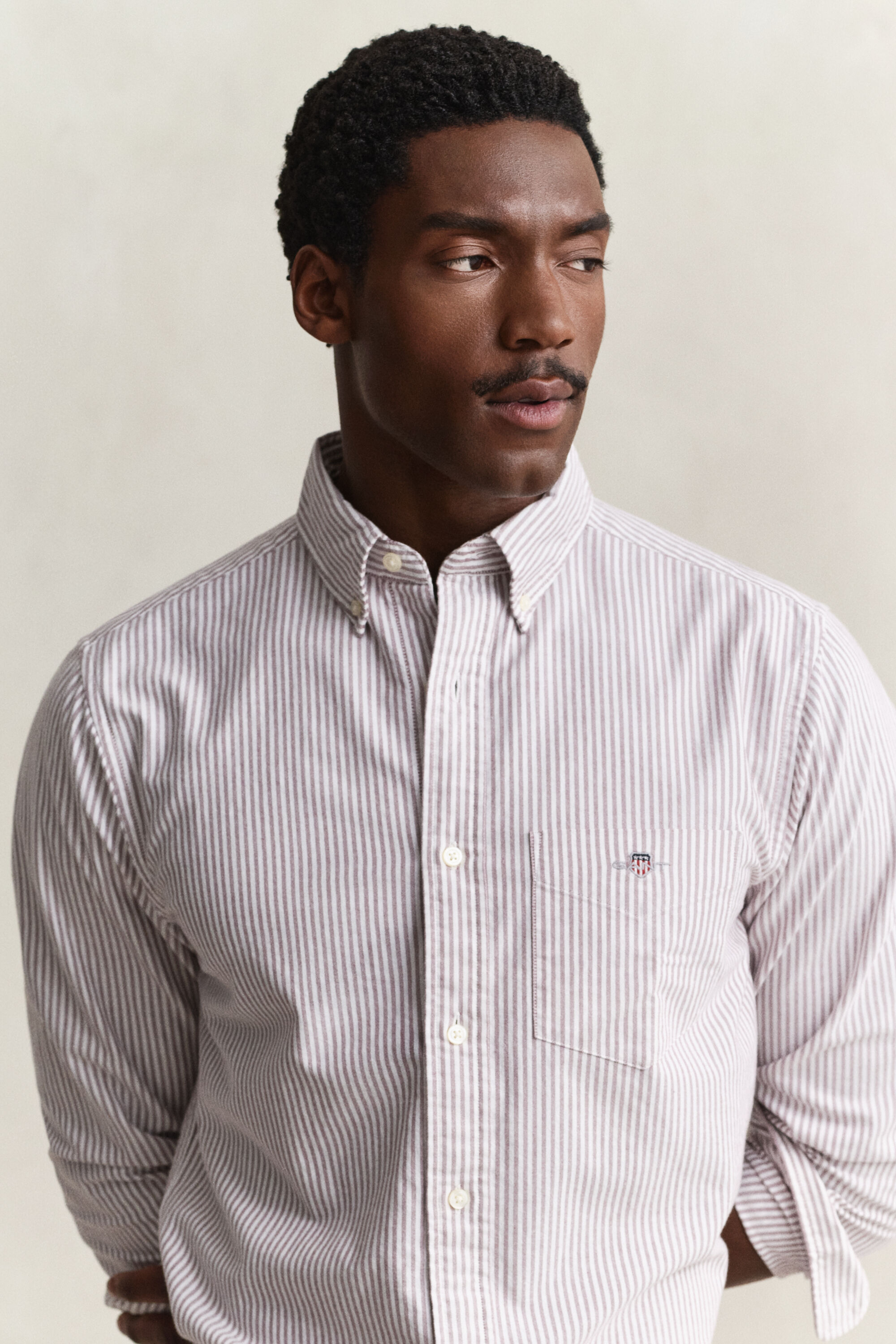 Classic Regular Oxford skjorte med striber