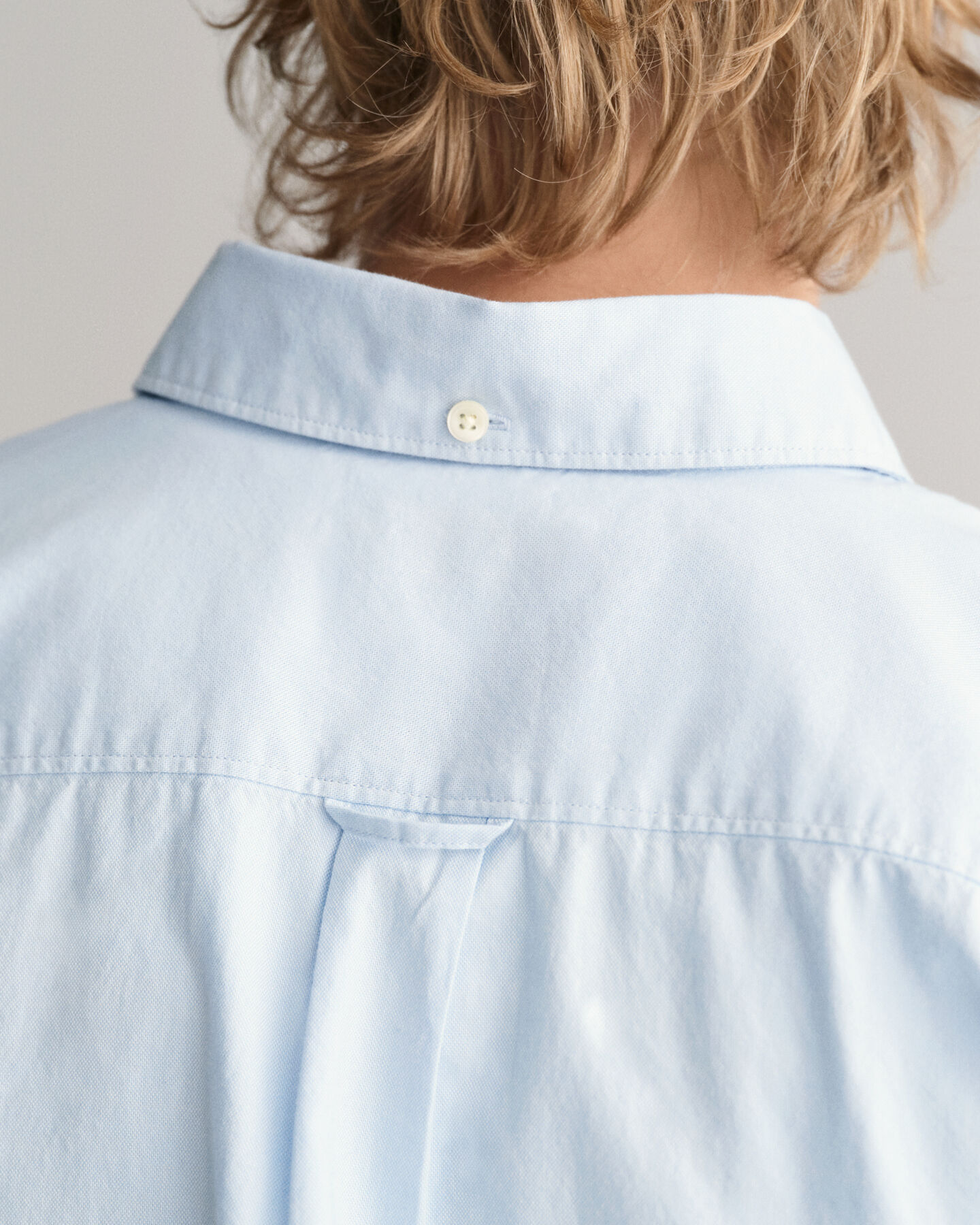 Teens oxford-skjorte med korte &aelig;rmer