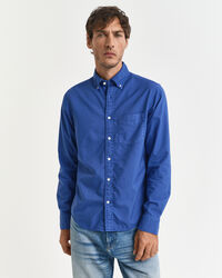 Regular fit garment-farvet Archive Oxford skjorte