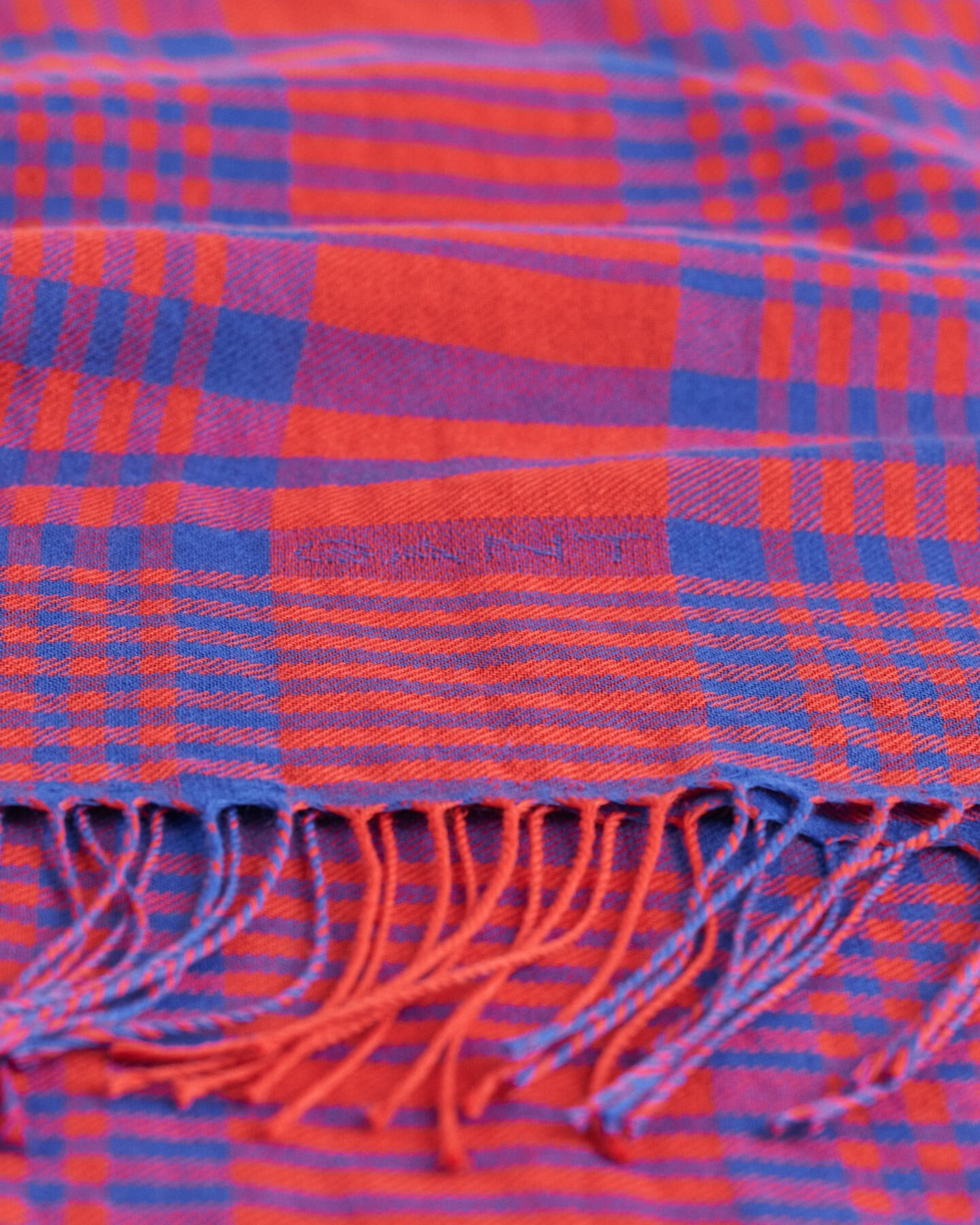 Ternet vævet tørklæde i merinould