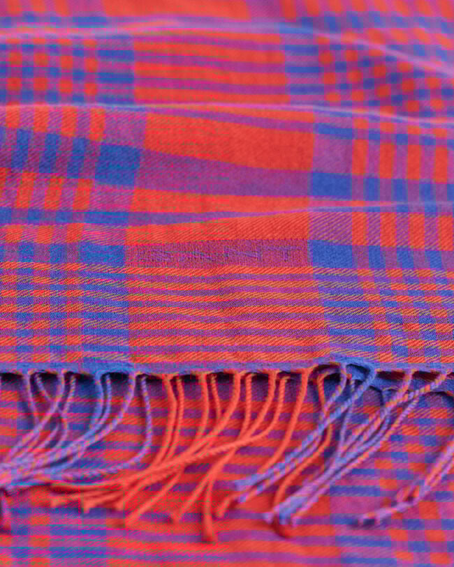 Ternet vævet tørklæde i merinould