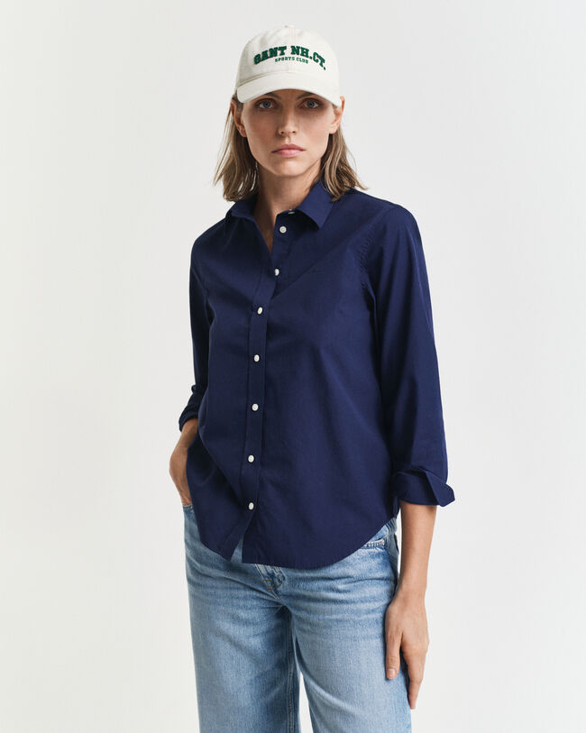 Regular fit klassisk poplin-skjorte