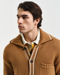 Cardigan i uld med knapper