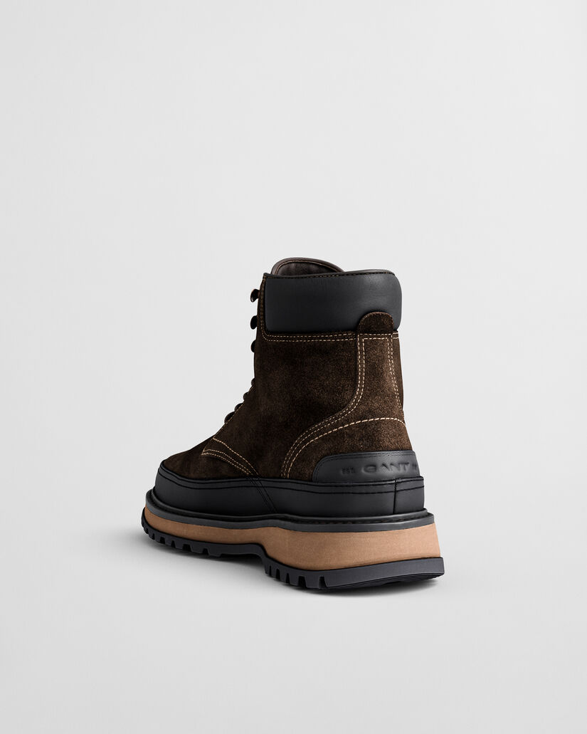 Clafton ruskindsstøvler med snørebånd