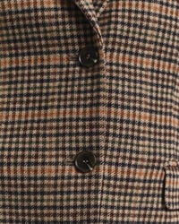 Regular fit houndstooth blazer i uld