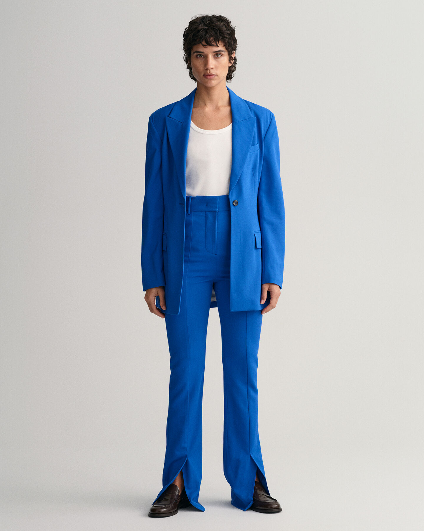 Jakkesæt-bukser med lige ben