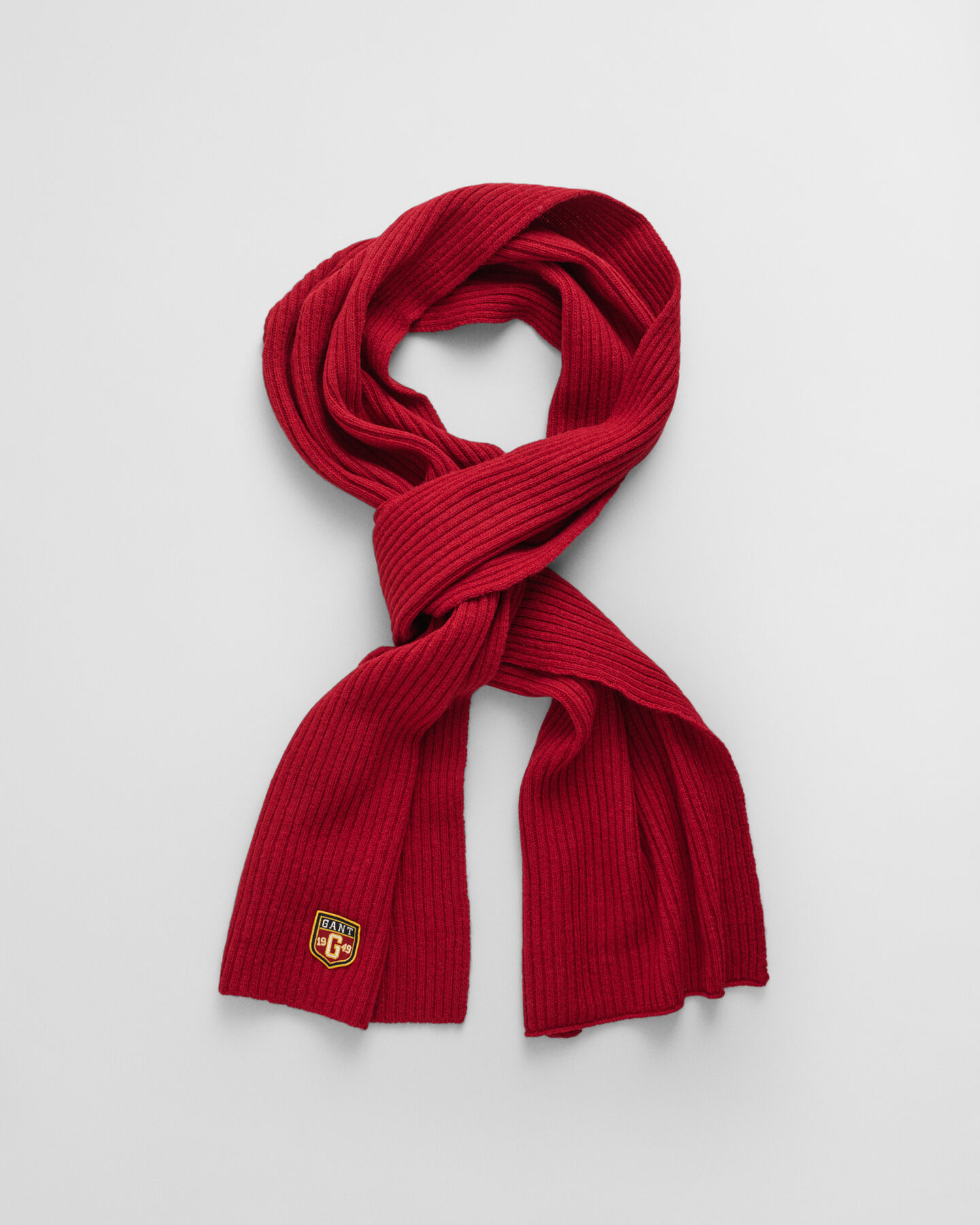 Gavesæt med beanie og halstørklæde i uld med mærke