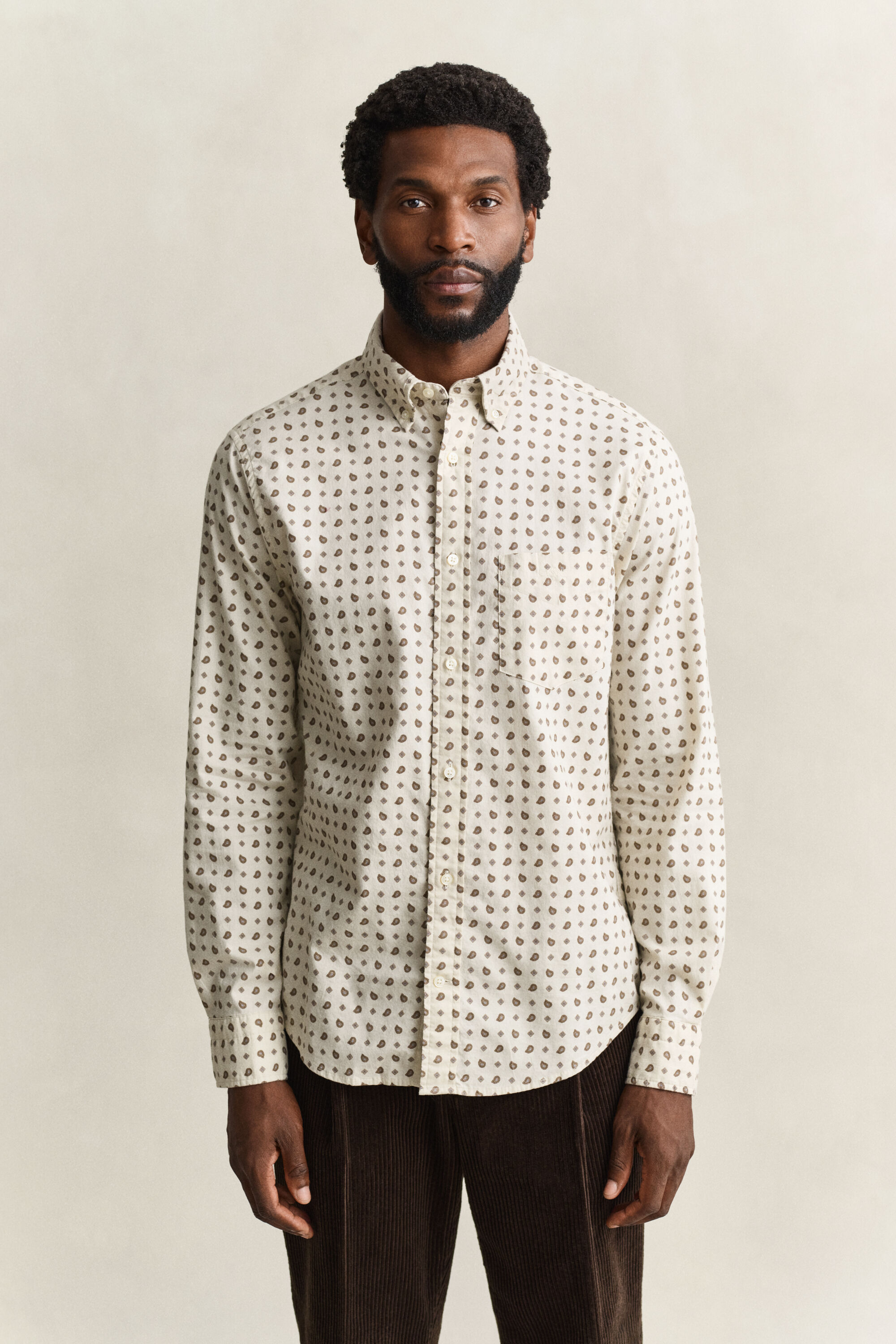 Paisley skjorte i twill