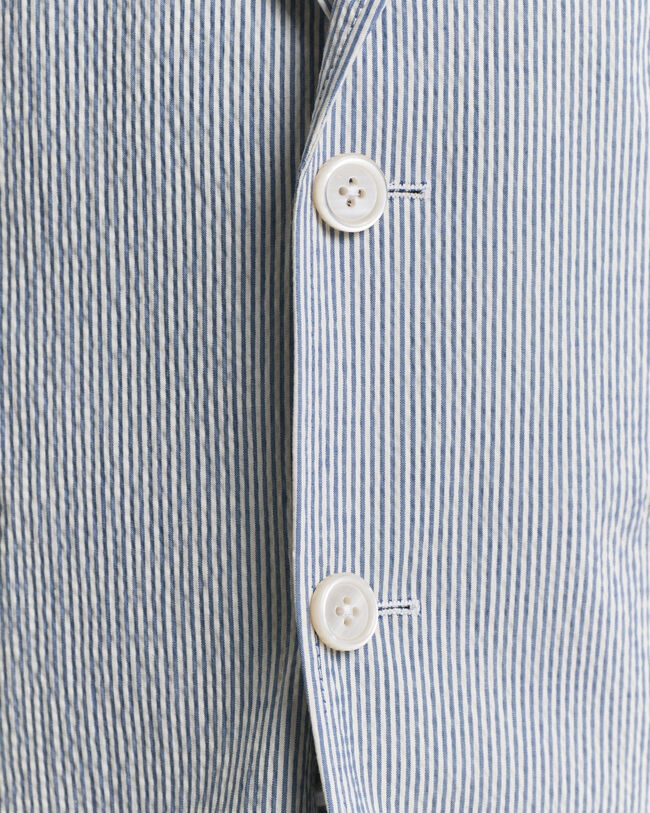 Slim fit seersucker jakkesæt-jakke