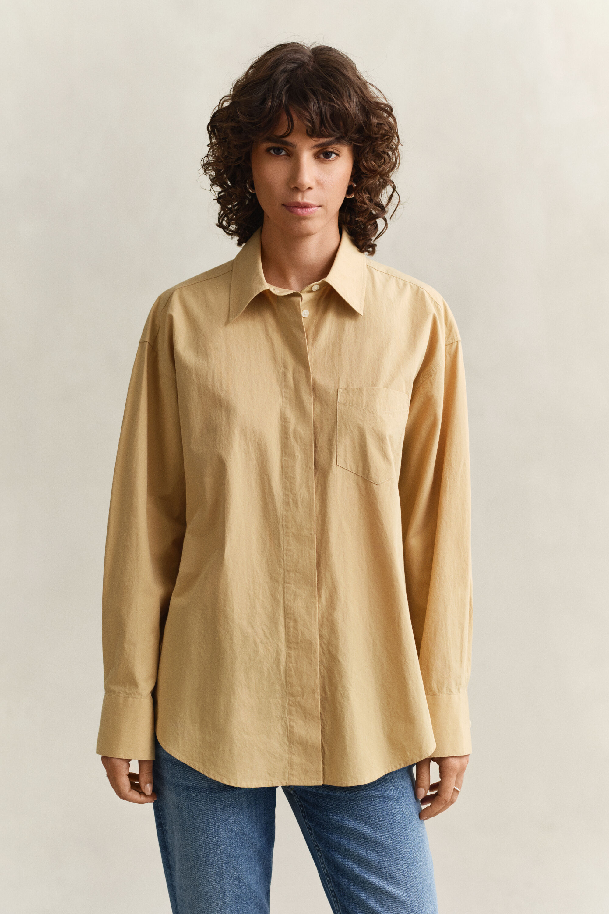Poplin skjorte