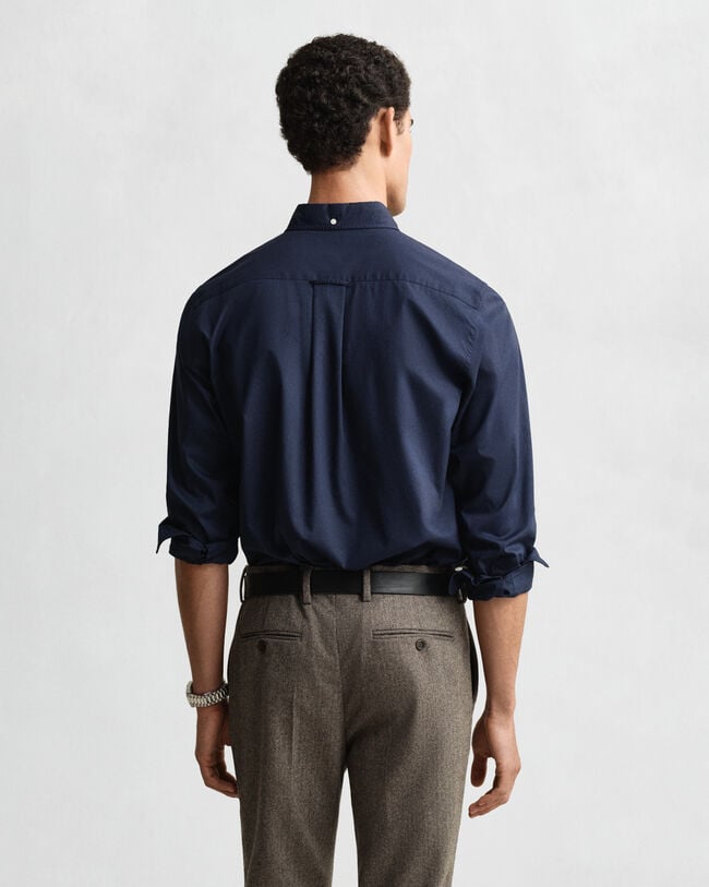 Regular fit klassisk poplin-skjorte